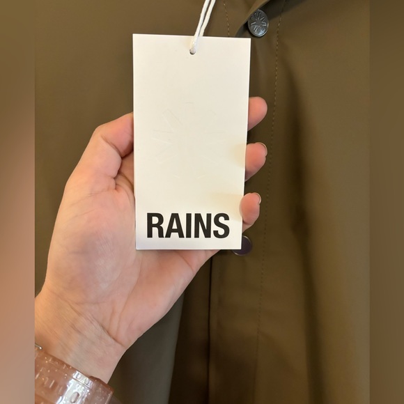 LAST ONE! 🚨🚨Rains Longer Jacket in Wood Size Medium Unisex NWT - Picture 10 of 16